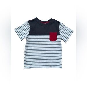 Hanna Andersson Size 130, 8, Striped Pocket Tee